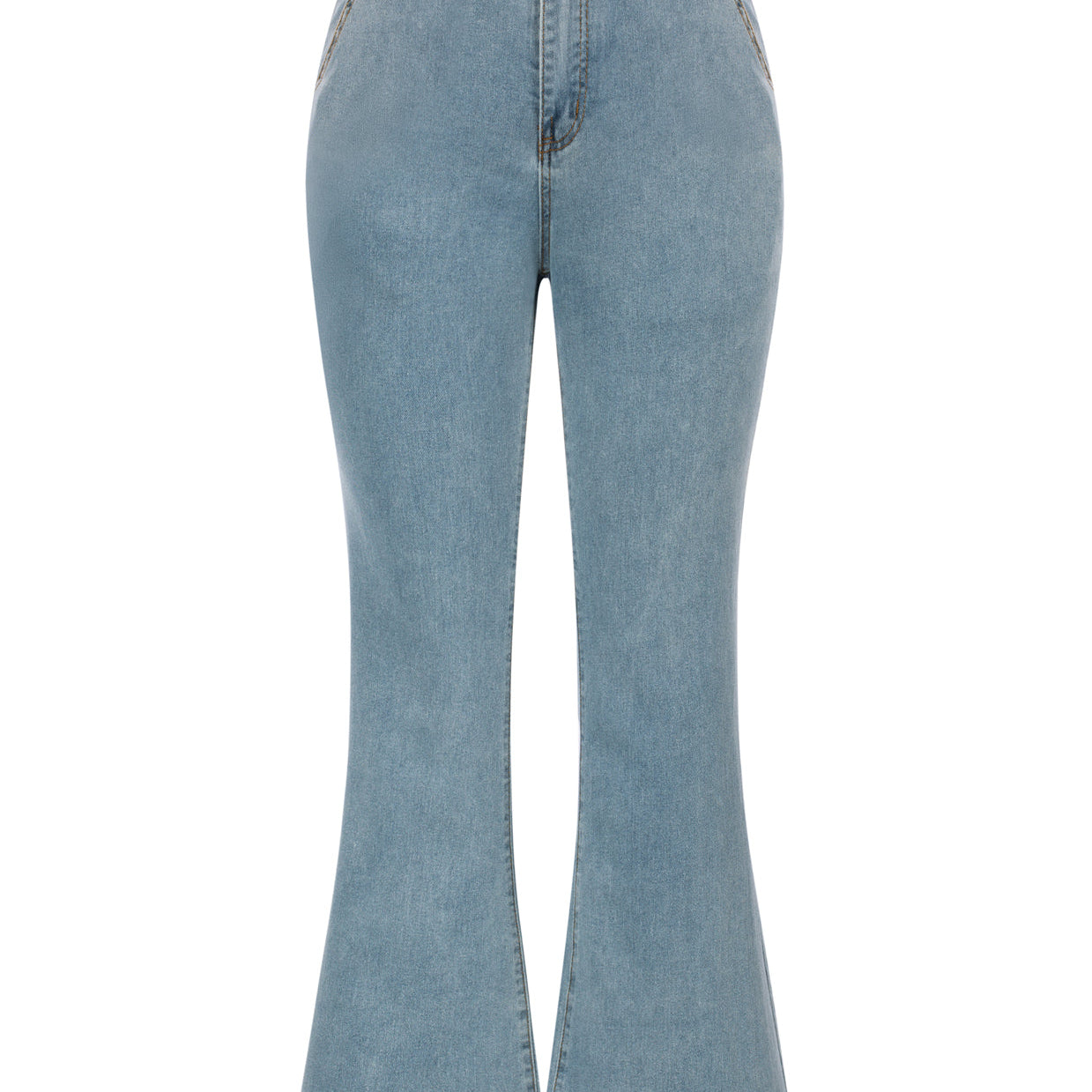 Seckill Offer⌛Vintage High Waisted Flare Jeans with Belt Bootcut Stretchy Denim Pants