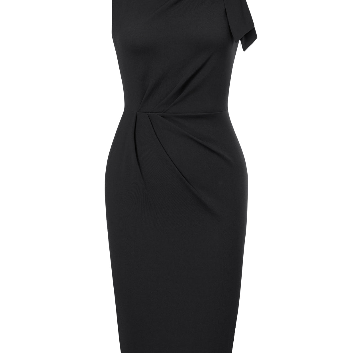 Seckill Offer⌛Sleeveless Ruched Bodycon Dress with Tie Shoulder Business Cocktail Party Wedding Guest Dress