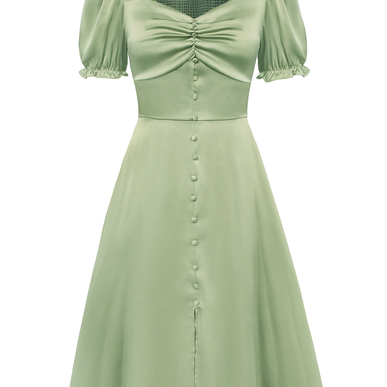 Summer Puff Short Sleeve Cottagecore Dress Vintage 1950s Party Swing Dresses