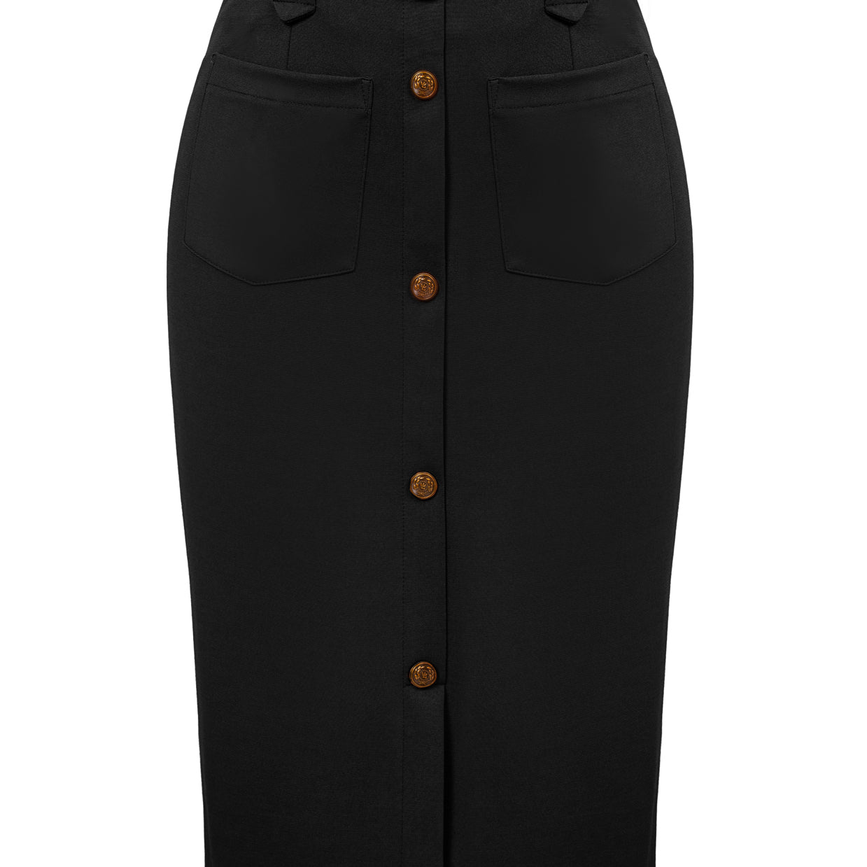 Seckill Offer⌛Pencil Skirt Knee Length High Waisted 1950s Vintage Office Work Bodycon Skirt with Pockets