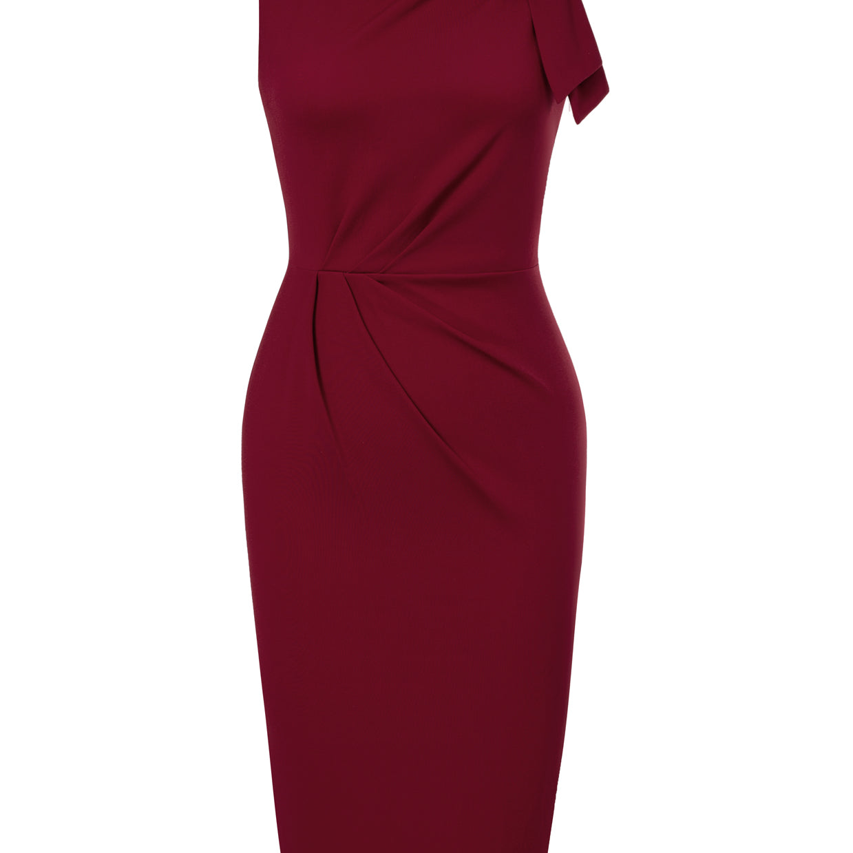 Seckill Offer⌛Sleeveless Ruched Bodycon Dress with Tie Shoulder Business Cocktail Party Wedding Guest Dress