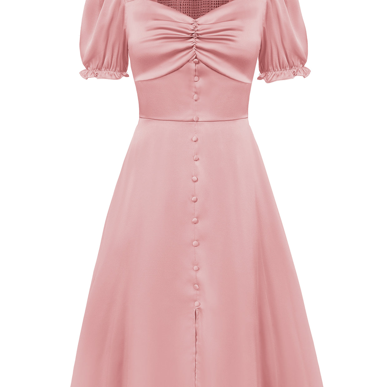 Summer Puff Short Sleeve Cottagecore Dress Vintage 1950s Party Swing Dresses