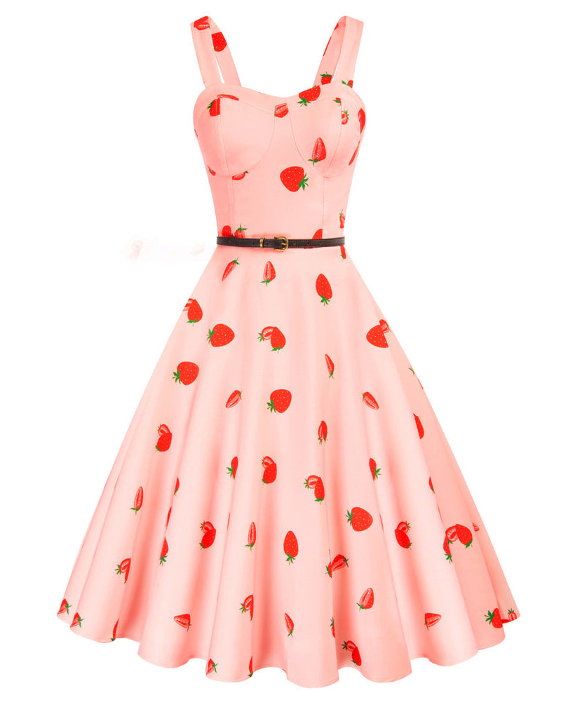 Bellepoque 1950s Sleeveless A-Line Dress