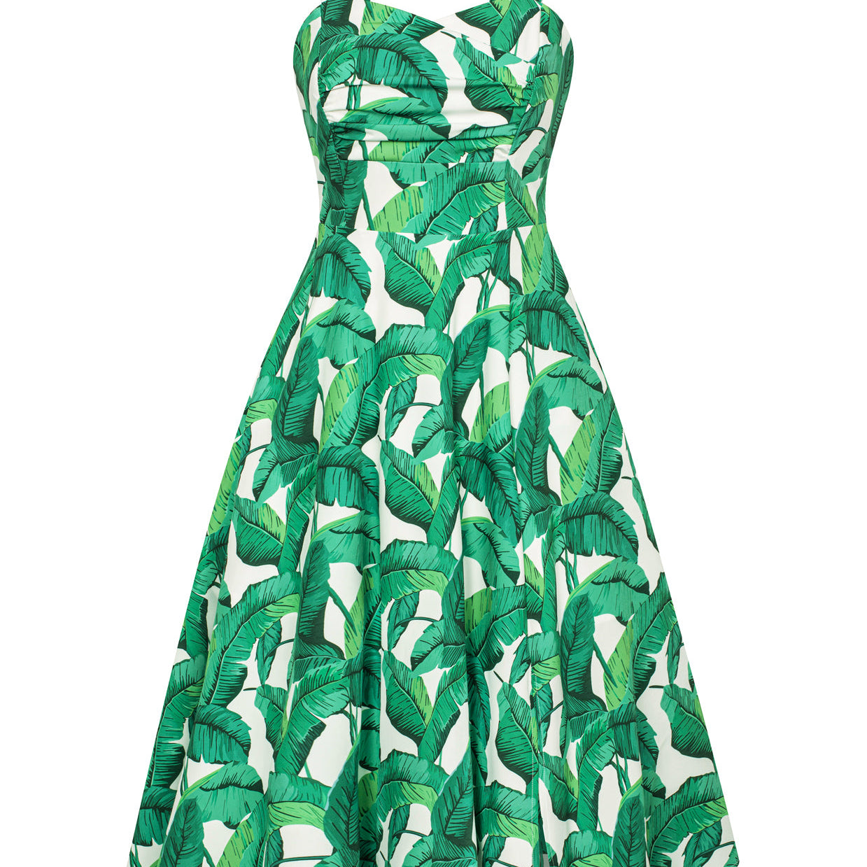 Vintage Floral Patterns Cocktail Dress Sleeveless Spaghetti Strap Ruched Slit A Line Swing Dress with Pockets