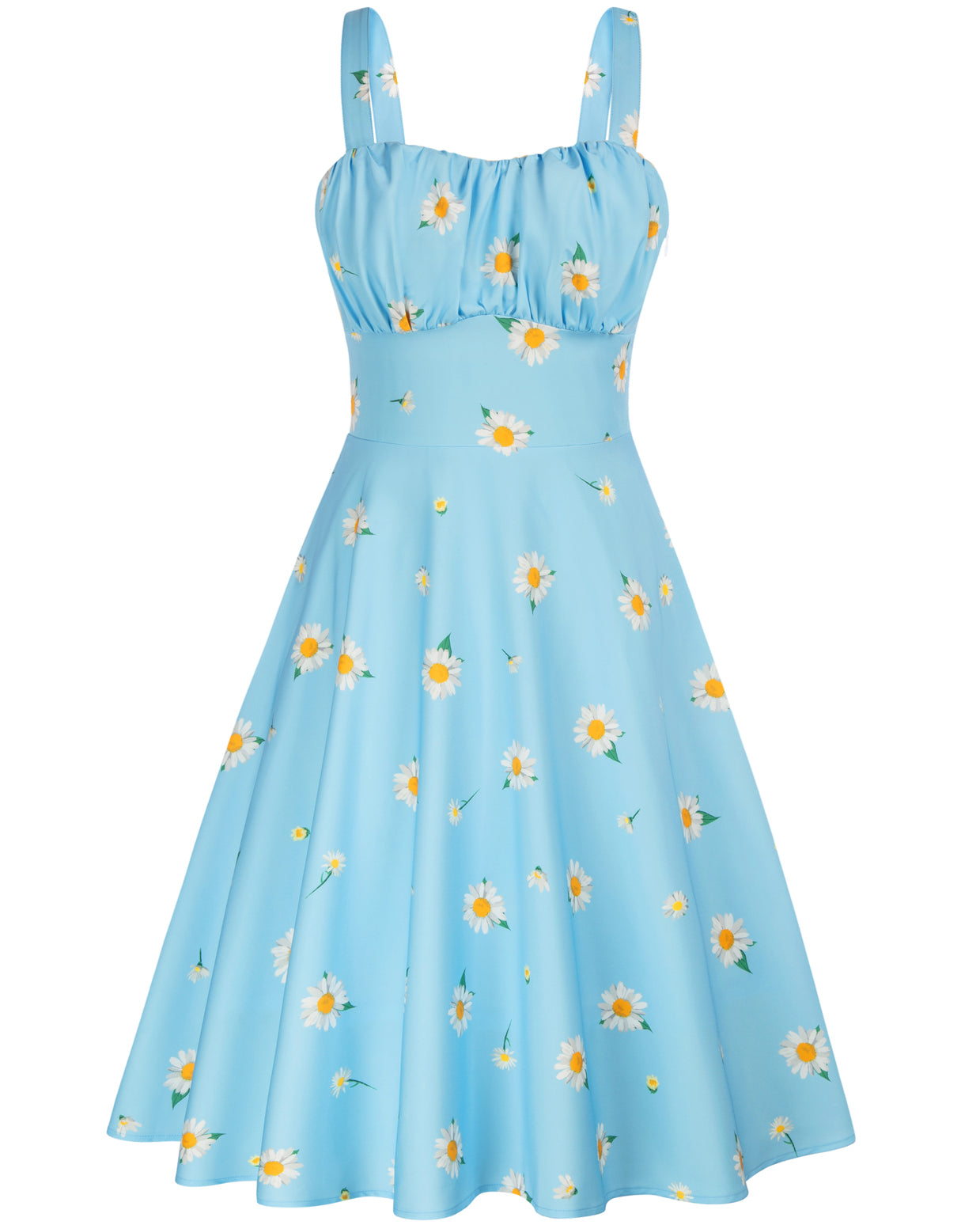 Daisy Printed Two-Way Defined Waist Dress