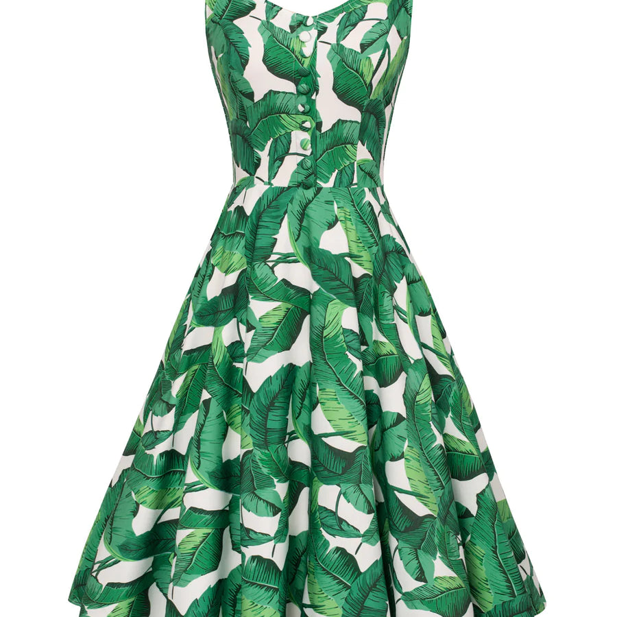 1950s Retro Vintage Sleeveless Homecoming Dresses Cocktail Party A-Line Dress for Summer