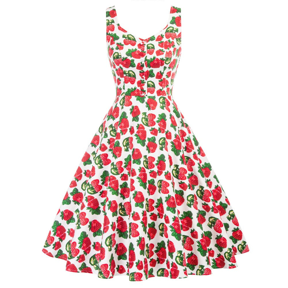 1950s Vintage Sleeveless Homecoming Dresses Cocktail Party A-Line Dress ...