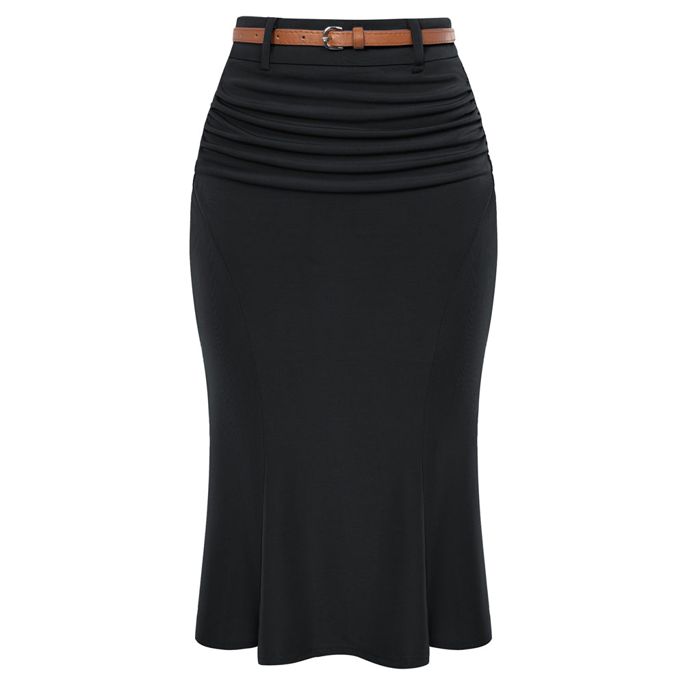 Bodycon Skirt with Belt