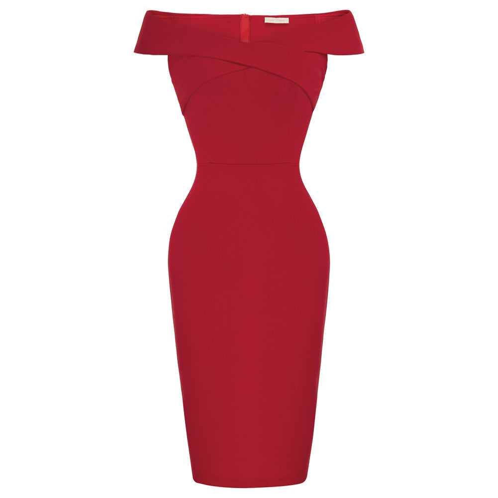 OFF SHOULDER SHIRRED DRESS BELLE OF THE BAROQUE