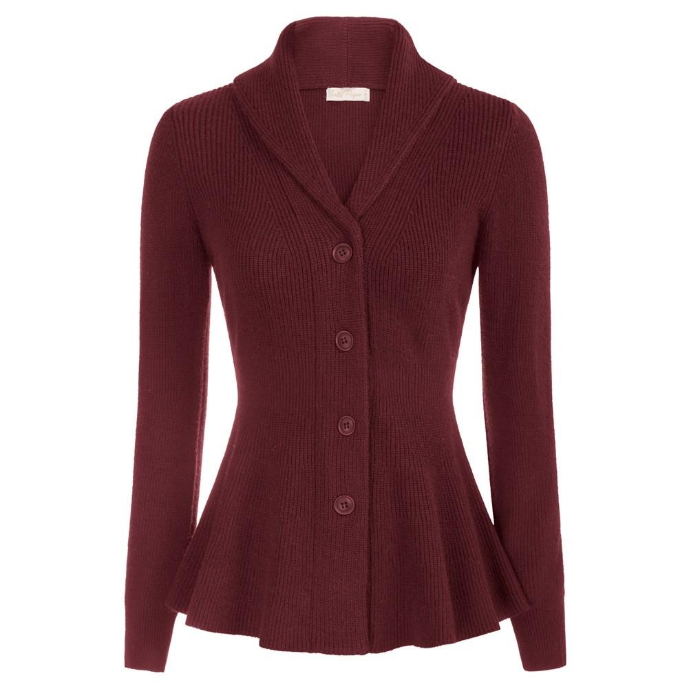 Wonder Nation Girls Long Sleeve Button-Front Cardigan Sweater, Sizes 4-18 &  Plus