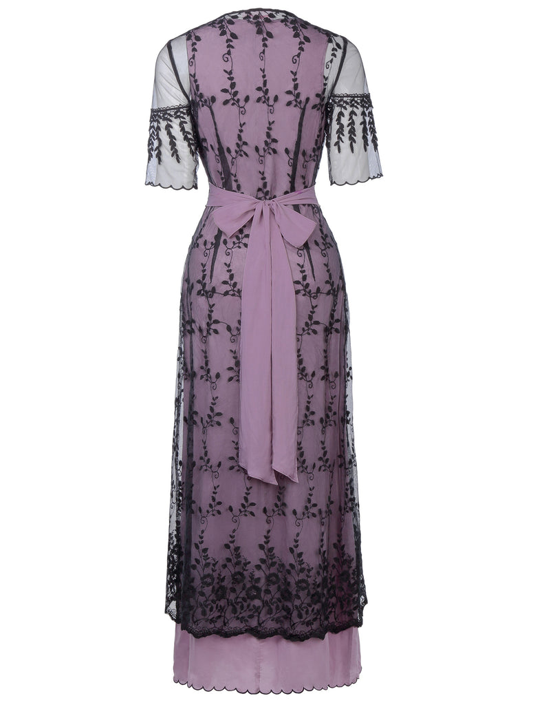 Steampunk Victorian Titanic Maxi Dress Tea Party Gown Antique Dress ...